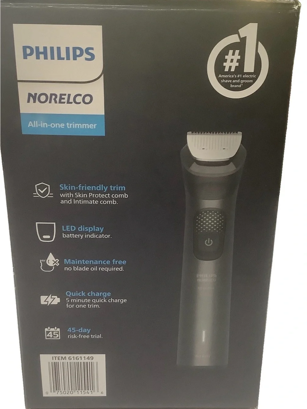 Philips Norelco ultimate precision All-in-One Trimmer- head face and body MG9526